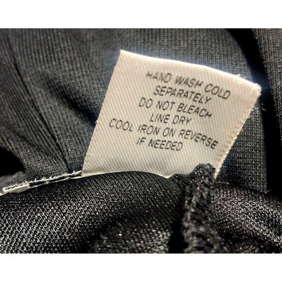 Vintage Trixxi Black Sleeveless Ruched Dress With Rhinestone Ring Strap Detail S - Picture 12 of 12